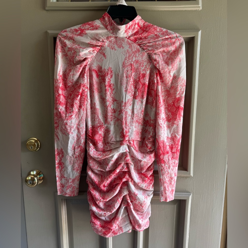 In The Style Red and White Floral Dress